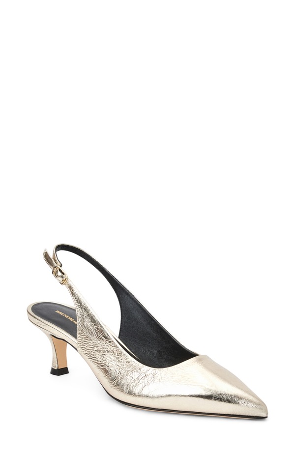 ブルーノマグリ レディース シューズ ヒール Bruno Magli Palerma Slingback Pointed Toe Kitten Heel Pumplatino