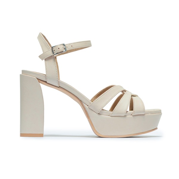 ベルナード レディース シューズ 踵 プラットホーム サンダル Bernardo Footwear Vittoria Platform Sandal Eggshell