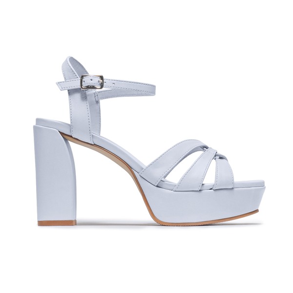 ベルナード レディース シューズ 踵 プラットホーム サンダル Bernardo Footwear Vittoria Platform Sandal Powder Blue 青碧
