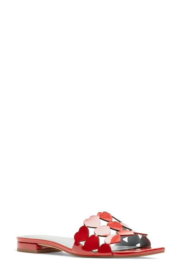 フランセスバレンタイン レディース シューズ サンダル Frances Valentine Heart Slide Sandal Red レッド