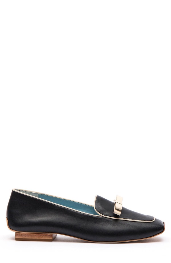 フランセスバレンタイン レディース シューズ スリッポン・ローファー Frances Valentine Suzanne Bow Loafer Black/ Oyster 黒いこと