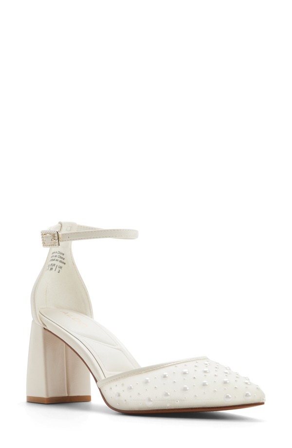 アルド レディース シューズ 踵 ALDO Jan Pointed Toe Pump White Combo 白いこと
