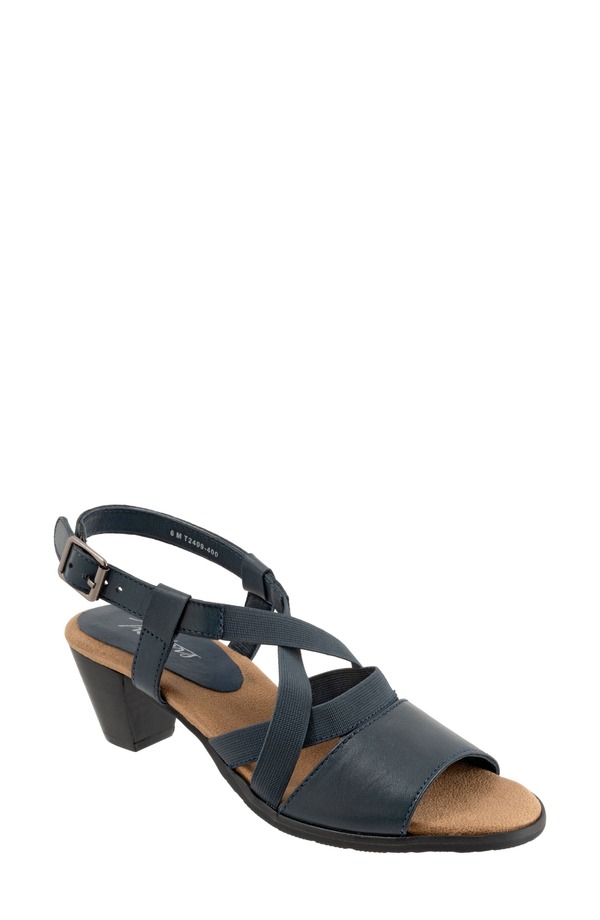 トロッターズ レディース シューズ 踵 サンダル アンクル Trotters Meadow Ankle Strap Sandal Navy 米国海軍