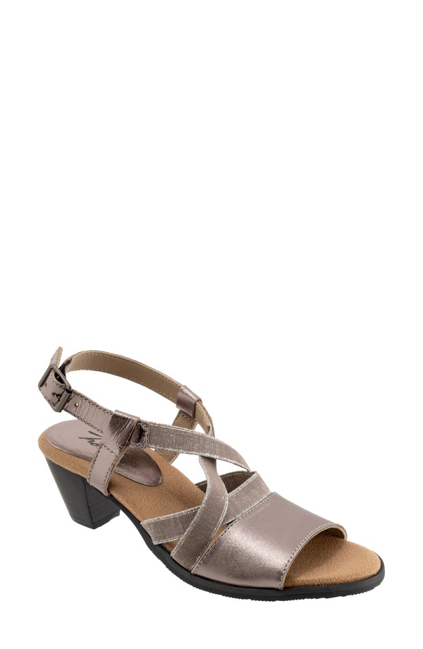 トロッターズ レディース シューズ 踵 サンダル アンクル Trotters Meadow Ankle Strap Sandal Pewter ピューター