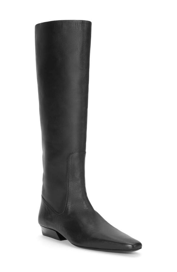 スタウド レディース シューズ ブーツ・レインブーツ STAUD Wally Flat Knee High Boot Black ブラック