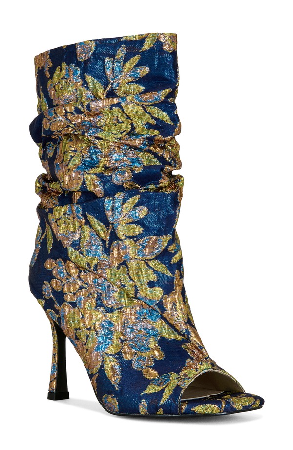アザレア ワン レディース シューズ ブーツ・レインブーツ AZALEA WANG Rozsi Open Toe Slouch Bootie Blue Multi ブルー