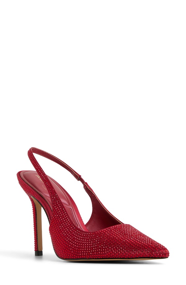 アルド レディース シューズ パンプス ALDO Lovebloom Slingback Pointed Toe Pump Dark Red レッド｜ReVida 店