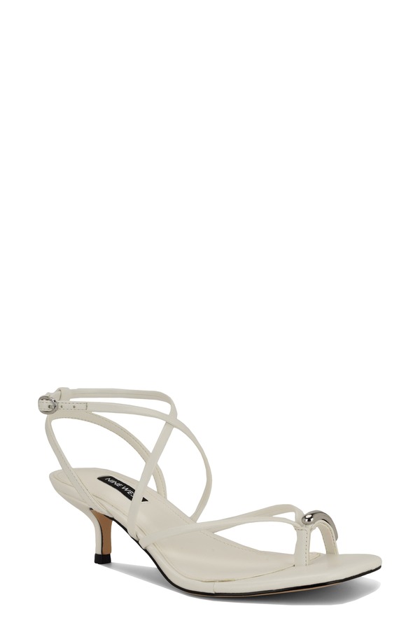 ナインウェスト レディース シューズ 踵 サンダル アンクル Nine West Mays Ankle Strap Sandal White 白いこと
