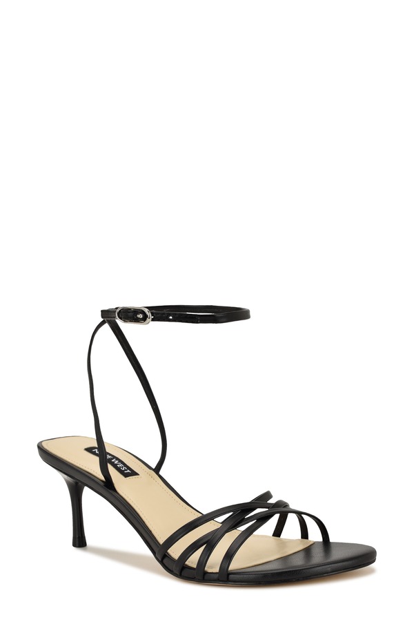 ナインウェスト レディース シューズ 踵 サンダル アンクル Nine West Gazey Ankle Strap Sandal Black 黒いこと