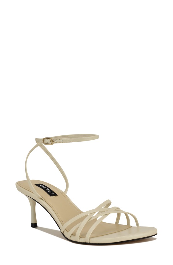 ナインウェスト レディース シューズ 踵 サンダル アンクル Nine West Gazey Ankle Strap Sandal Ivory 象牙色