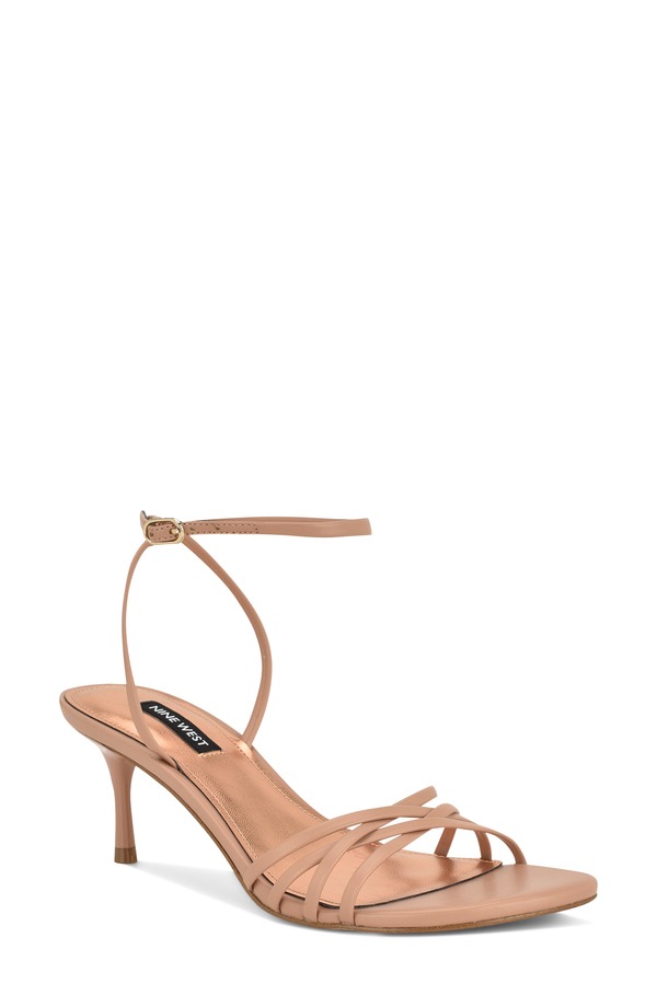 ナインウェスト レディース シューズ 踵 サンダル アンクル Nine West Gazey Ankle Strap Sandalight Natural