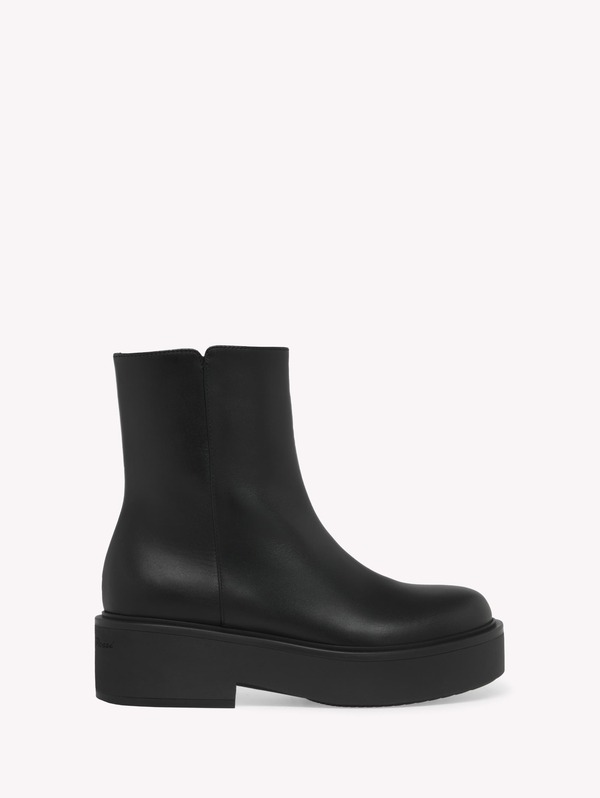 ジャンヴィト ロッシ レディース シューズ ブーツ・レインブーツ Gianvito Rossi Hiro Bootie Biker Black Calf Leather 黒いこと