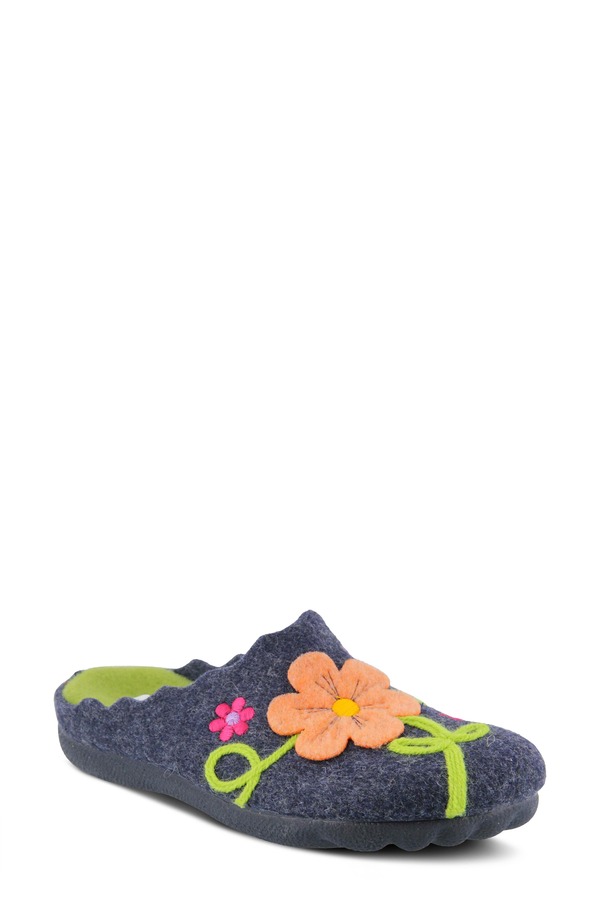 フレクサス レディース シューズ サンダル Flexus by Spring Steposie Scuff Slipper Navy 米国海軍