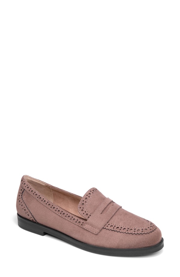 ミートゥー レディース シューズ スリッポン・ローファー Me Too Breck Penny Loafer Smokey Taupe トープ