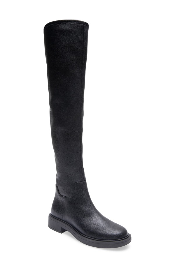 エアロソールズ レディース シューズ ブーツ・レインブーツ Aerosoles Golla Over the Knee Boot Black Pebbled Faux Leather 黒いこと