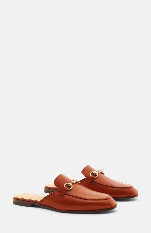 スカロッソ レディース シューズ スリッポン・ローファー SCAROSSO Serena Mules Cognac - Calf