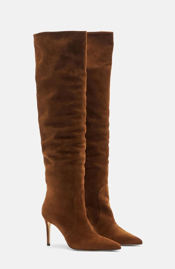 スカロッソ レディース シューズ ブーツ・レインブーツ SCAROSSO Carra Boots Tobacco - Suede
