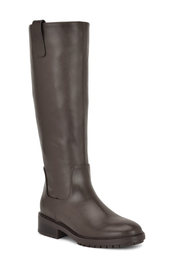 ナインウェスト レディース シューズ ブーツ・レインブーツ Nine West Leigha Knee High Boot Dark Brown 赤銅色