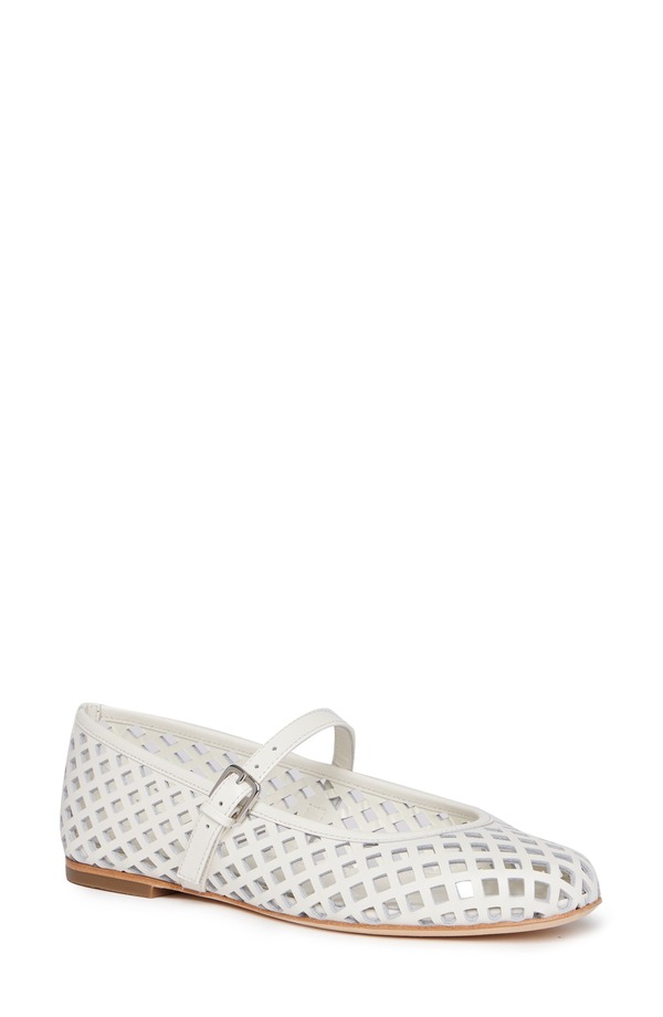 ペイジ レディース シューズ パンプス カットアウト PAIGE Jaden Cutout Mary Jane Flat Cream クリーム｜ReVida 店