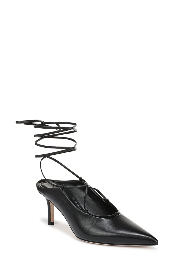 フェイバリット ドーター レディース シューズ 踵 アンクル Favorite Daughter Sloankle Wrapointed Toe Mule Pump Black 黒いこと