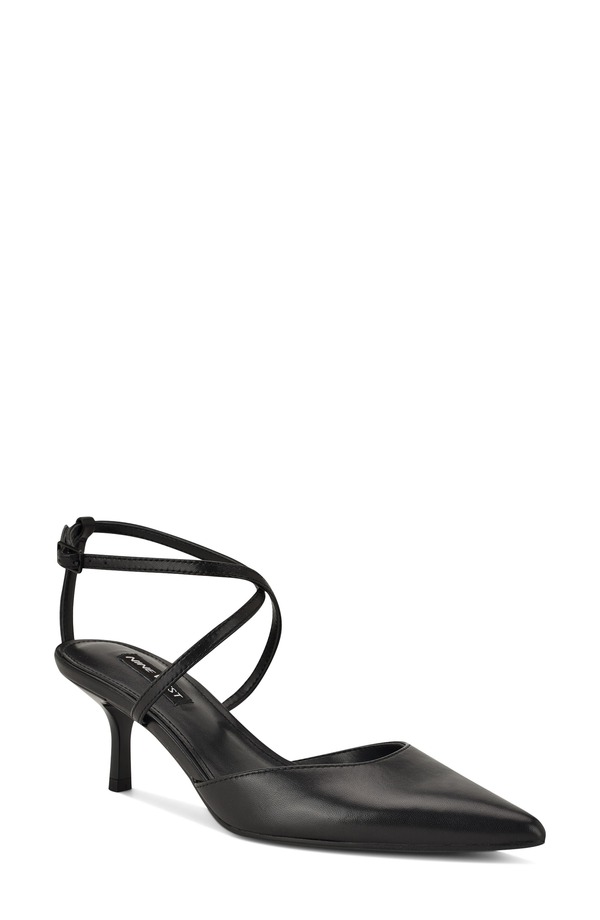 ナインウェスト レディース シューズ 踵 アンクル Nine West Idornankle Strapump Black 黒いこと