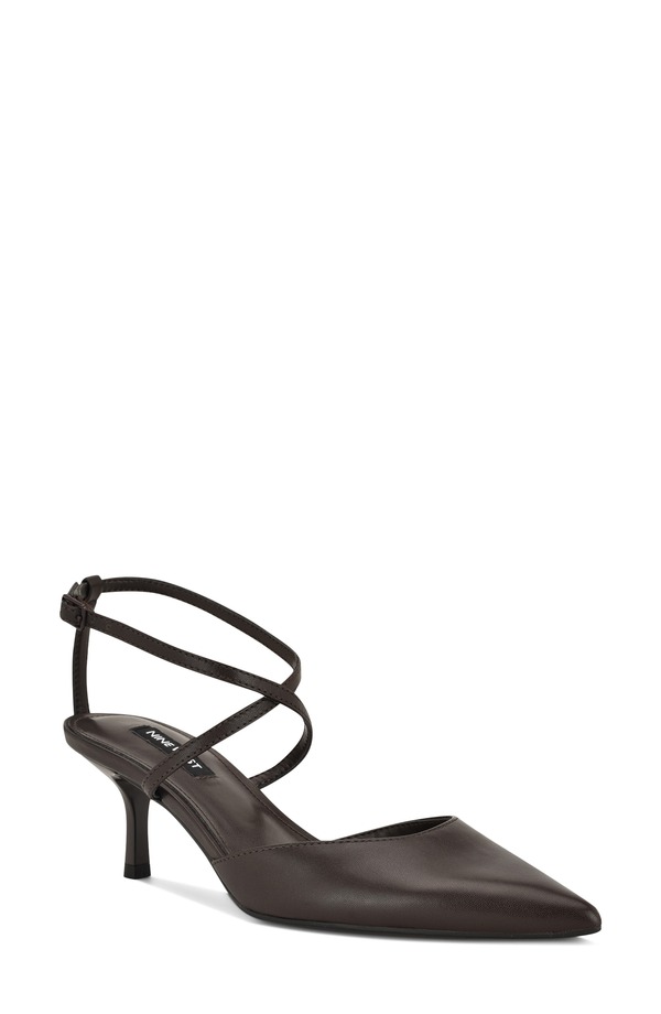 ナインウェスト レディース シューズ 踵 アンクル Nine West Idornankle Strapump Dark Brown 赤銅色