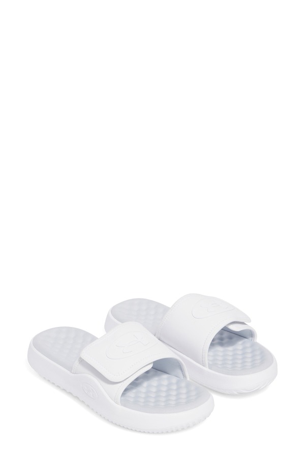 アンダーアーマー レディース シューズ 踵 サンダル Under Armour UA Ignite Pro 8 Wateresistant Slide Sandal White 白いこと
