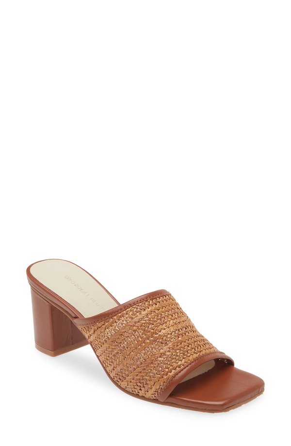 ショコラブルー レディース シューズ ヒール サンダル Chocolat Blu Delsy Slide Sandal Brown ブラウン