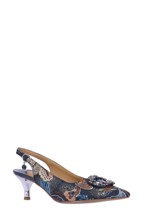 ジェイレニー レディース シューズ 踵 J. Rene Laverne Pointed Toe Slingback Pump Dark Taupe トープ