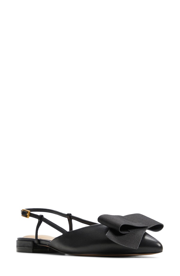 テッドベーカー レディース シューズ パンプス Ted Baker London Emma Pointed Toe Slingback Flat Black Multi 黒いこと