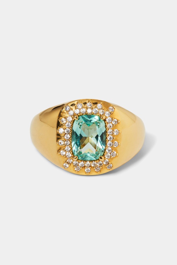 ナディール レディース アクセサリー 指輪 Nadri Cabarete Mint Signet Ringold ゴールド|ReVida 店