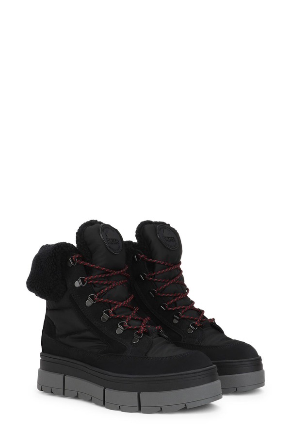 パジャール レディース シューズ ブーツ・レインブーツ プラットフォームブーツ プラットフォーム Pajar Henta Ice-Gripper Waterproof Insulated Winter Platform Boot Black ブラック