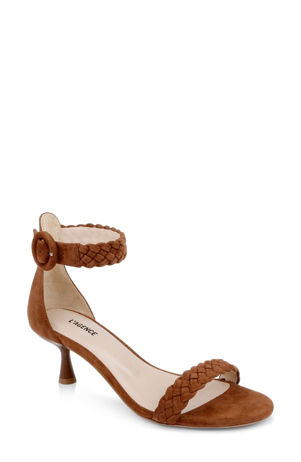ラジャンス レディース シューズ ヒール サンダル アンクル L'AGENCE Andelle Ankle Strap Sandal Buckskin Suede