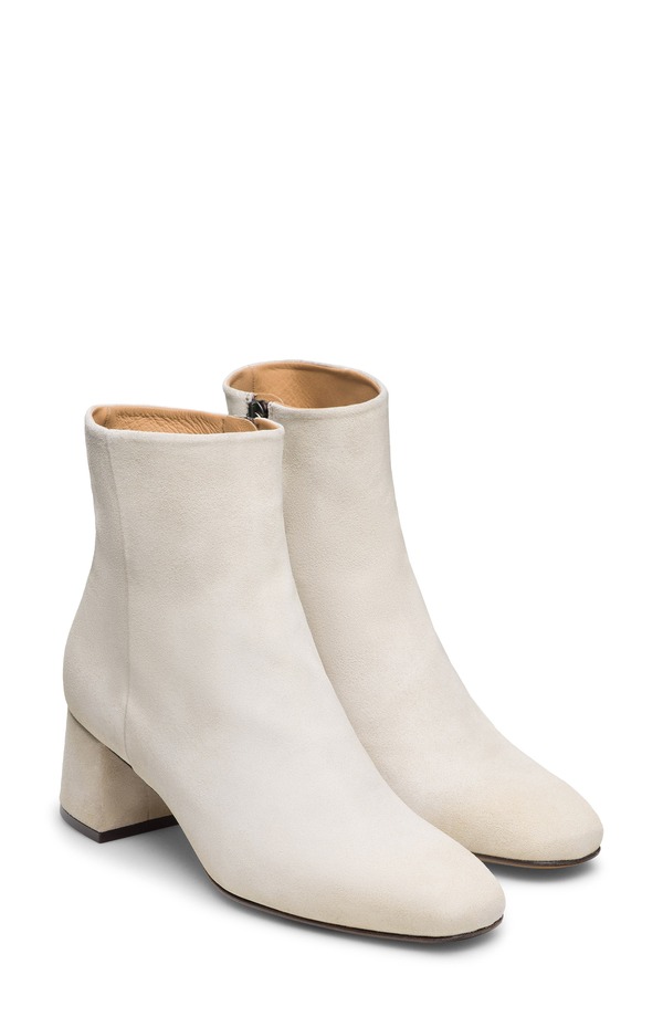 マグナーニ レディース シューズ ブーツ・レインブーツ 踵 Magnanni Arlyne Block Heel Bootie Bone Suede