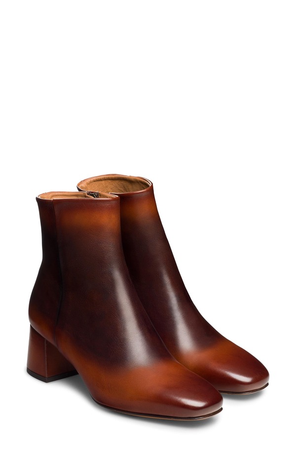 マグナーニ レディース シューズ ブーツ・レインブーツ 踵 Magnanni Arlyne Block Heel Bootie Cognac