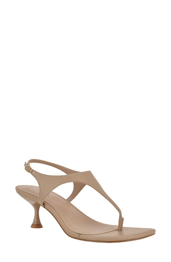 カルバンクライン レディース シューズ 踵 サンダル アンクル Calvin Klein Portiankle Strap Sandalight Natural