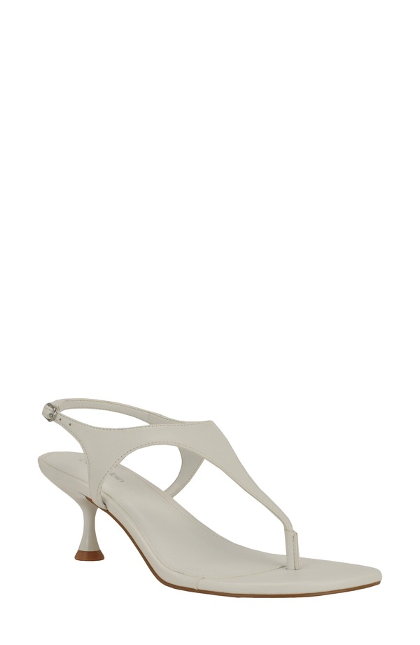 カルバンクライン レディース シューズ 踵 サンダル アンクル Calvin Klein Portiankle Strap Sandal White 白いこと