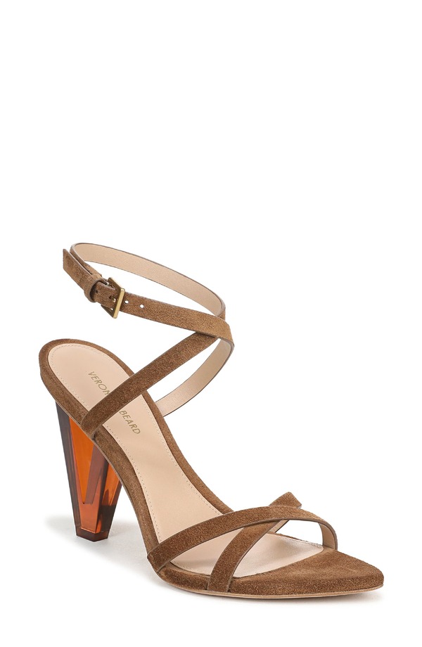 ヴェロニカ ベアード レディース シューズ 踵 サンダル アンクル Veronica Beard Lanayankle Strapointed Toe Sandal Chestnut Brown 赤銅色