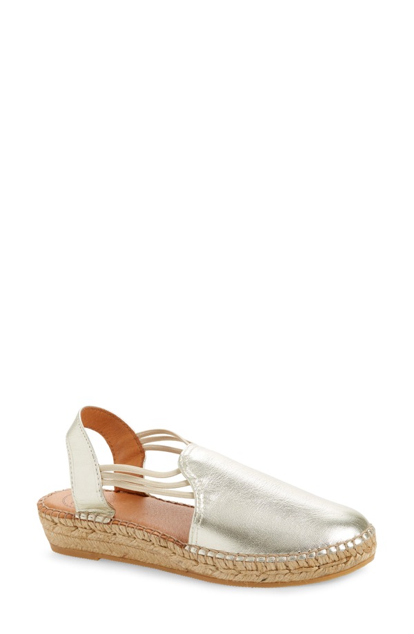 トニーポンズ レディース シューズ サンダル Toni Pons Noelia Espadrille Slip-On Platinum Leather