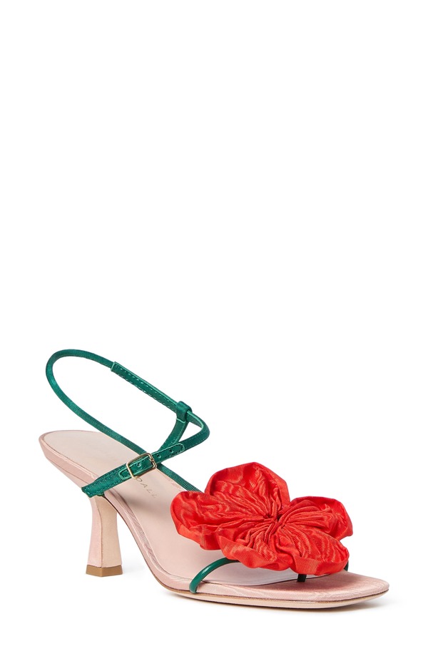 ロフラー 幽客ダル レディース シューズ 踵 サンダル Loefflerandall Frank Slingback Sandal Beige/ Green/ Red 赤いこと
