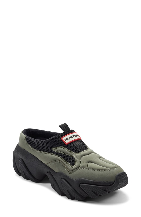 ハンター レディース シューズ パンプス Hunter Darisa Waterepellent Slip-On Shoe Dark Green グリーン