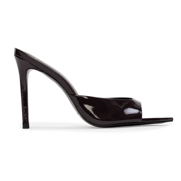 ブラックスエードスタジオ レディース シューズ サンダル BLACK SUEDE STUDIO Brea Patent Mule Dark Plum Patent Leather プラム