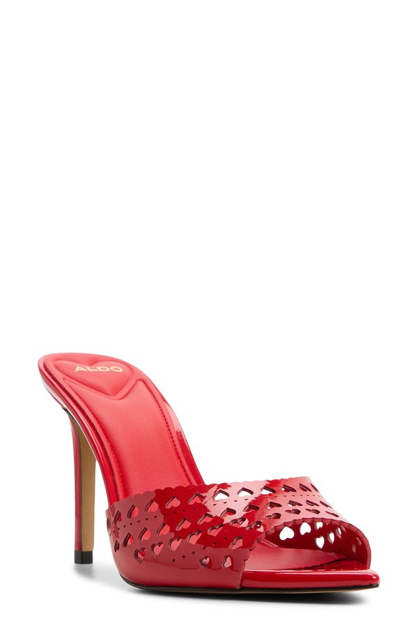 アルド レディース シューズ 踵 サンダル ALDO Love Pointed Toe Slide Sandal Medium Red 赤いこと