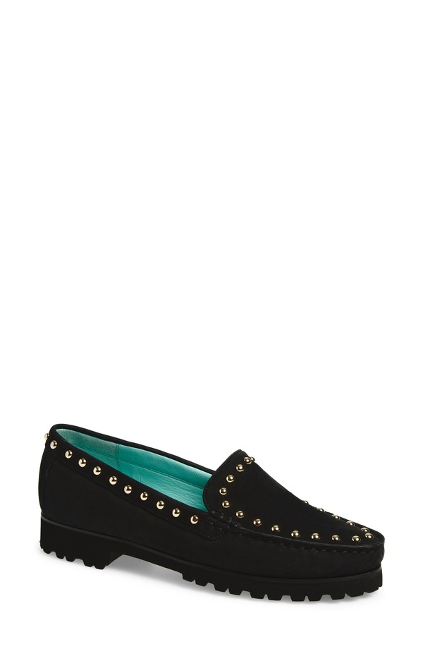 ロバート ツア レディース シューズ スリッポン・ローファー Robert Zur Diane Stud Loafer Black 黒いこと
