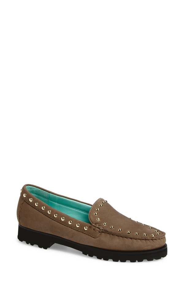 ロバート ツア レディース シューズ スリッポン・ローファー Robert Zur Diane Stud Loafer Taupe トープ
