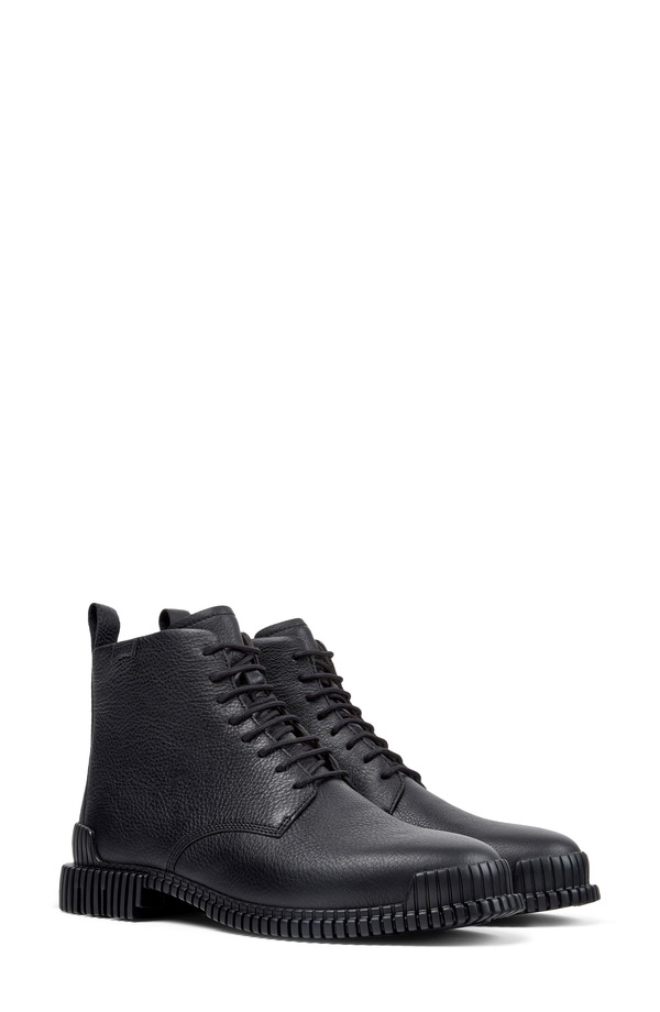 カンペール レディース シューズ ブーツ・レインブーツ レース Camper Pix Lace-Up Bootie Black ブラック｜ReVida 店
