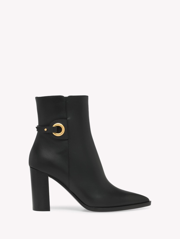 ジャンヴィト ロッシ レディース シューズ ブーツ・レインブーツ Gianvito Rossi Granada Boot Black Calf 黒いこと