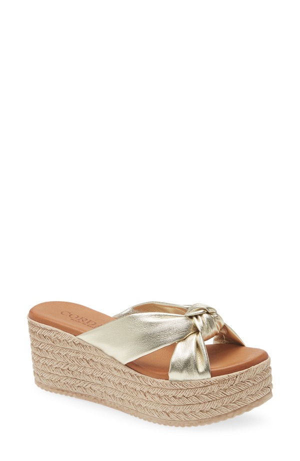 コルダーニ レディース シューズ サンダル プラットフォーム Cordani Brenda Platform Espadrille Sandal Platino