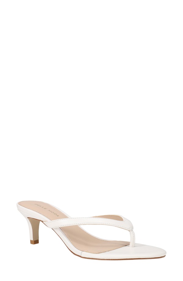 ペレモーダ レディース シューズ ヒール Pelle Moda Effi 4 Flip Flop Snow Leather|ReVida 店