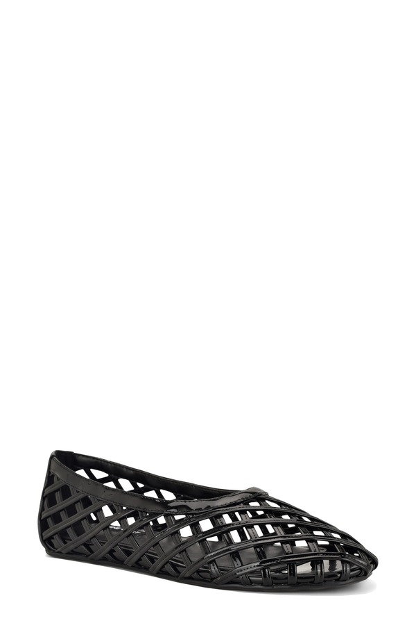 ナインウェスト レディース シューズ パンプス Nine West Dippy Woven Flat Black ブラック